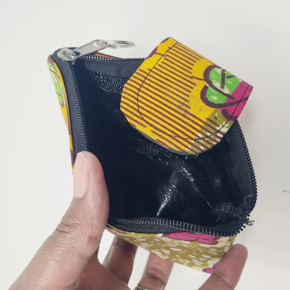 Unbranded | Women's Colorful Ankara Patterned Clutch Wristlet Or Keychain (OS)